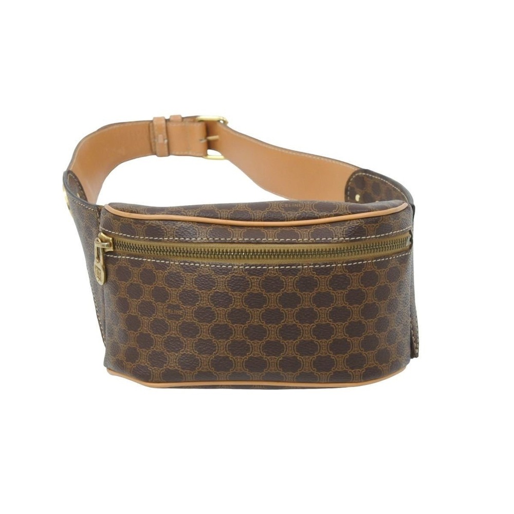 Celine Body Bag Brown Waist Macadam Leather - Picture 2 of 10